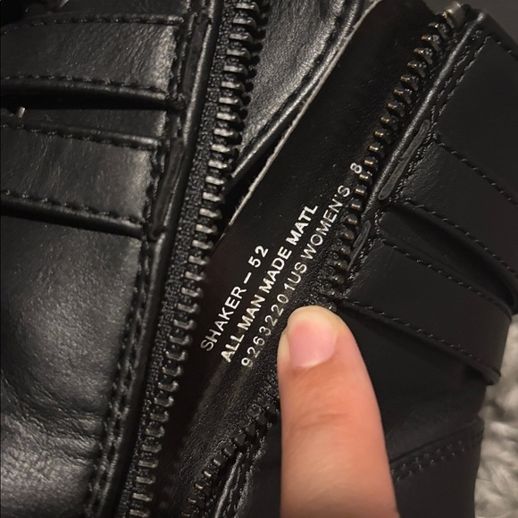 Demonia Black Vegan Leather Ankle Platform Boots 8 - Picture 9 of 9